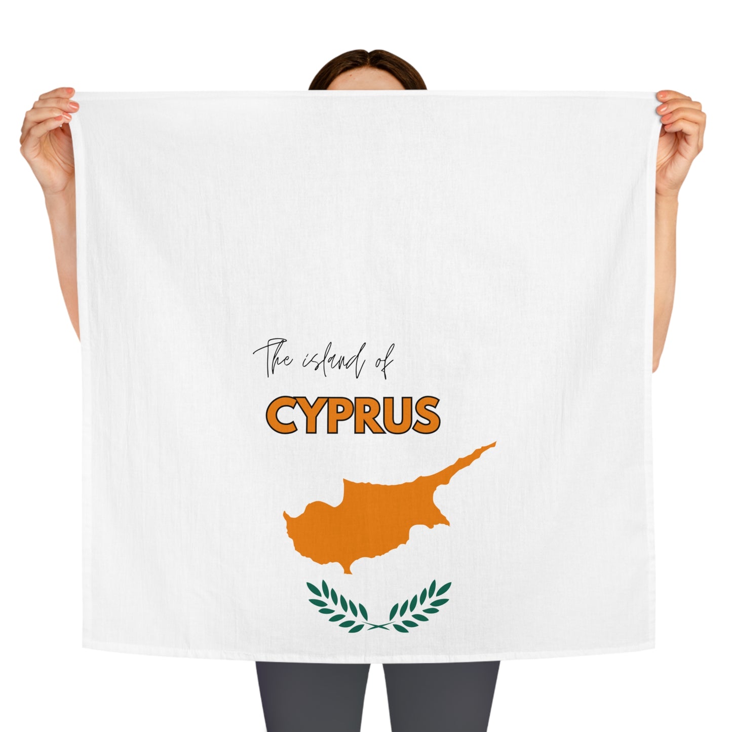 The Island of Cyprus Tea Towel