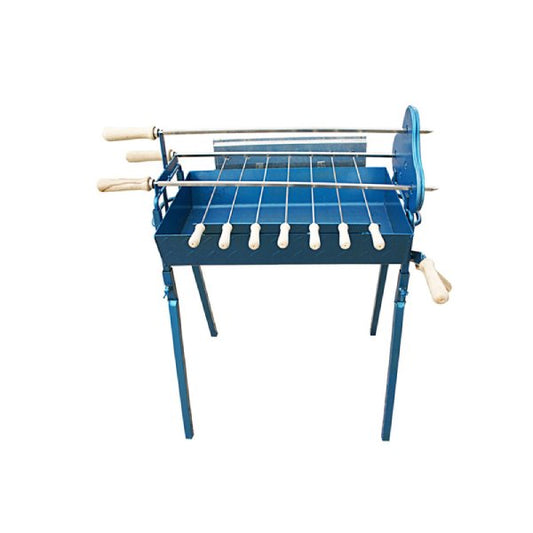 Charcoal Grill Cypriot Foukou Blue 50 Χ 32 x 60 cm