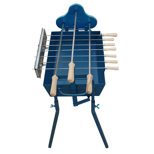 Charcoal Grill Cypriot Foukou Blue 50 Χ 32 x 60 cm