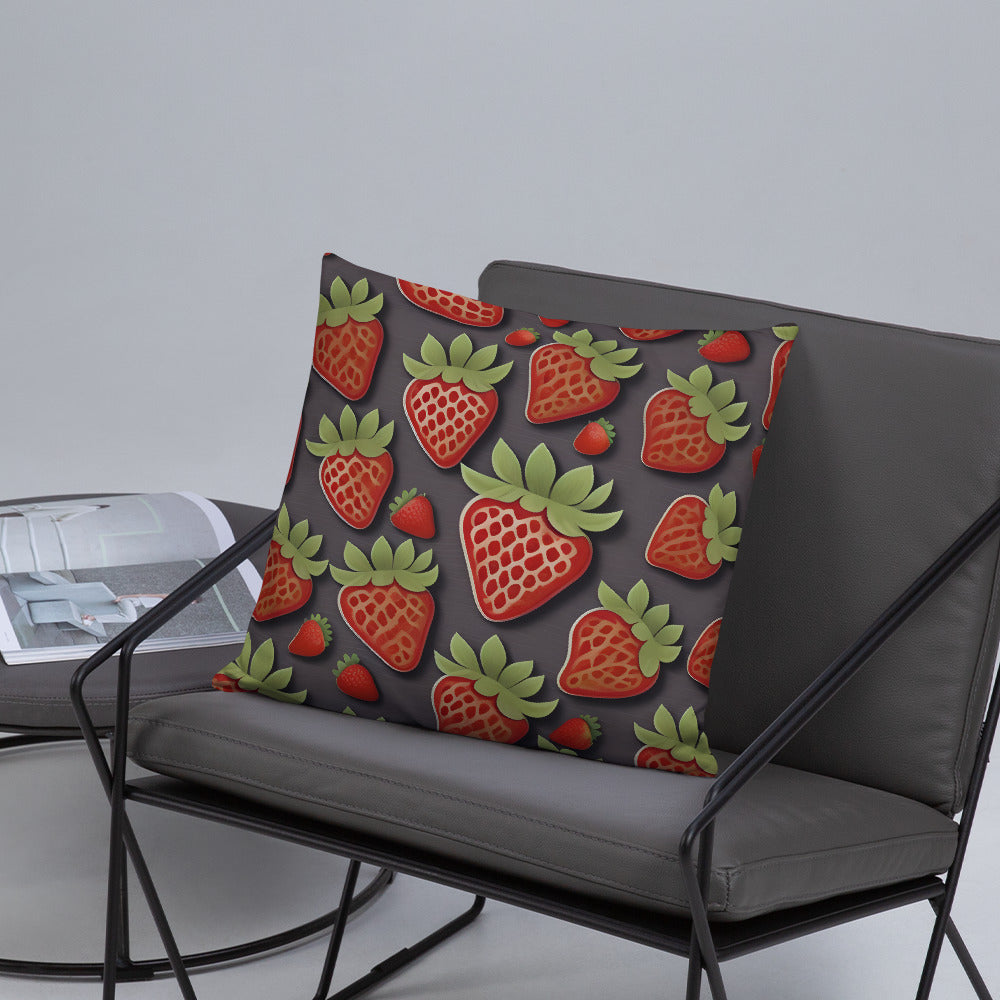 Strawberries from Cyprus Basic Pillow